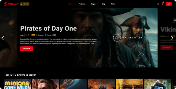 Streamit WP - Video Streaming WordPress Theme Streamit WP - Video Streaming WordPress Theme