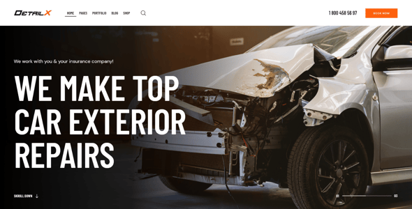 DetailX - Car Detailing, Shop & Repair Theme