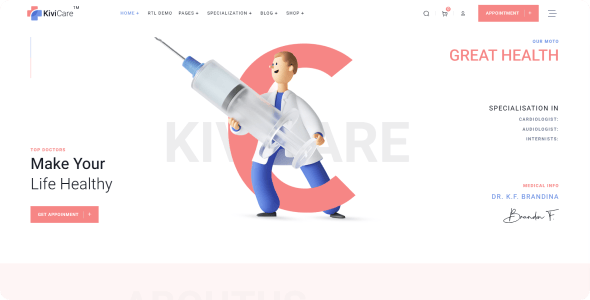 KiviCare(TM) - Medical Clinic & Patient Management WordPress Solution