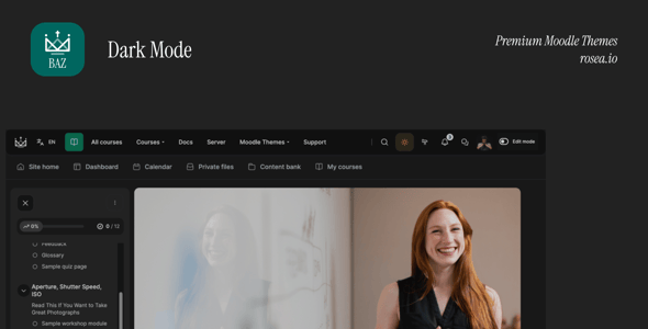 BAZ - Premium Moodle Theme with Classic Layout