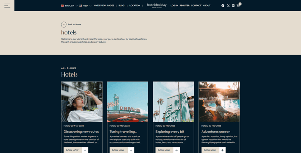 Hotels Holiday - Shopify 2.0 Luxury Hotel Theme