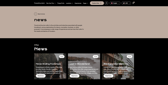 Travel Tourism - Trip Agency Shopify 2.0 Theme