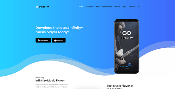 Unfinity - One Page WordPress