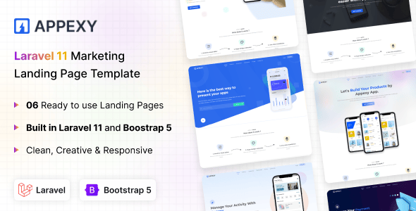 Appexy - Laravel 11 Landing Page Template Appexy - Laravel 11 Landing Page Template