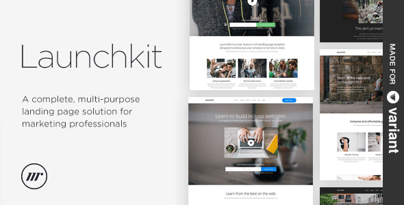 Launchkit Landing Page, Variant Builder Launchkit Landing Page, Variant Builder