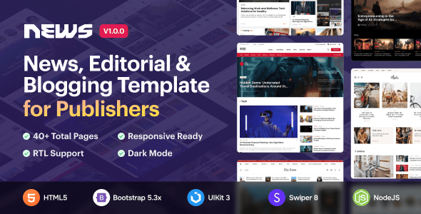 News5 - News & Magazine HTML5 Template News5 - News & Magazine HTML5 Template