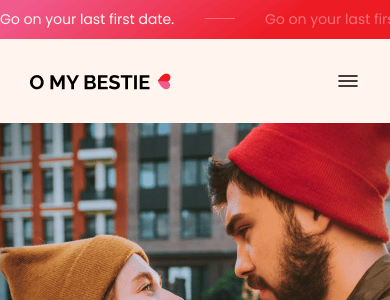 O My Bestie - Dating, Social Network Website Figma Template