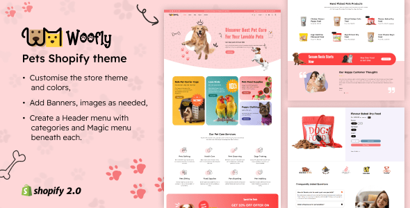 Woofly - Pets Store Shopify Theme
