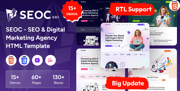 SEOC - SEO & Digital Marketing Agency HTML Template SEOC - SEO & Digital Marketing Agency HTML Template