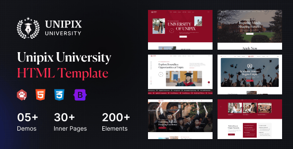 Unipix - University Education HTML Template Unipix - University Education HTML Template