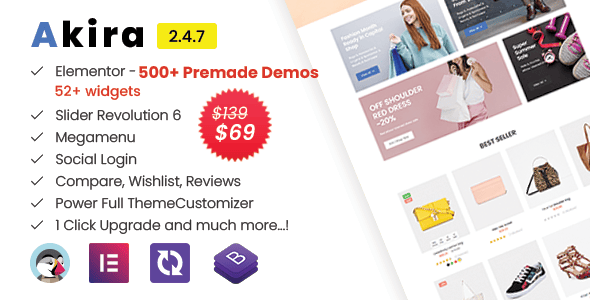 Akira Elementor - Multipurpose Prestashop 1.7 Prestashop 8 Theme Akira Elementor - Multipurpose Prestashop 1.7 Prestashop 8 Theme