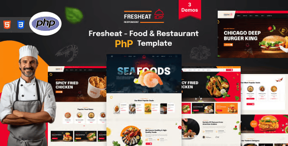 Fresheat - Food & Restaurant PHP Template