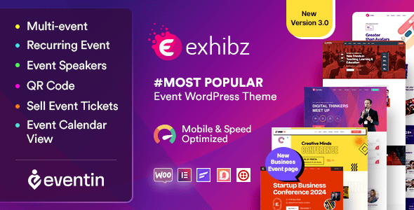 Exhibz | Event Conference WordPress Theme Exhibz | Event Conference WordPress Theme