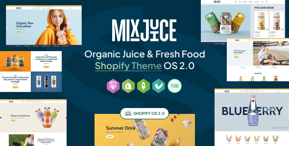 MixJuice - Organic Juice & Fresh Food Shopify Theme OS 2.0